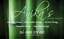 Anikas Massage Therapy - ACT Tourism 0