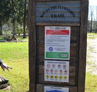 Dog on the Tucker Box Recreational Trail - ACT Tourism