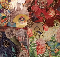 Online live streaming class Cut and Paste Creative Collage Fun - ACT Tourism